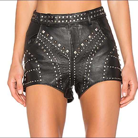one teaspoon leather shorts
